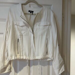 DKNY Women's White Jacket